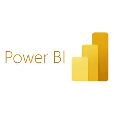 Power BI analytics logo.